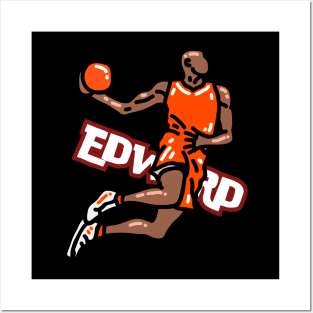 Edward basketball throwing Posters and Art